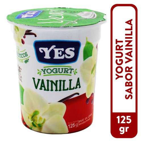 Yogurt Yes Sabor A Vainilla -125 gr