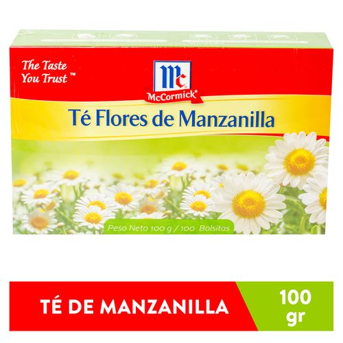 Té Flor Manzanilla McCormick 100 Sobres - 100gr