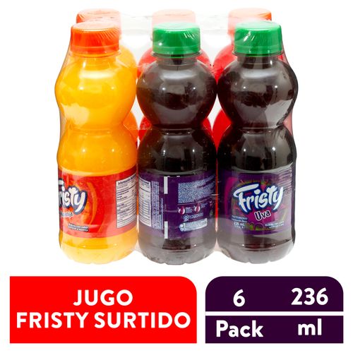 6 Pack Jugos  Fristy Surtido- 236 ml