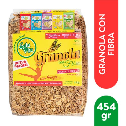 Granola Saluvita Doble Fibra Dieta- 454gr