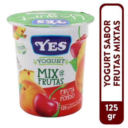 Yogurt Yes Tutti Frutti Fruta Fondo - 125Gr