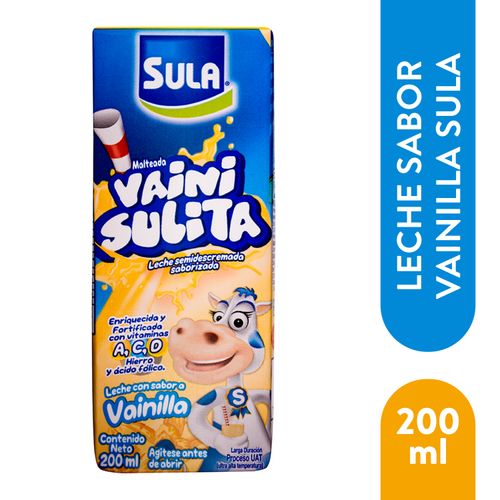 Leche Sula Malteada Sabor A Vainilla- 200 ml