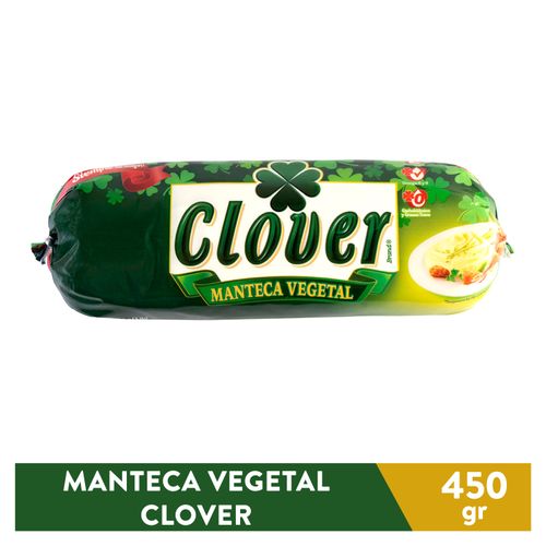 Manteca Clover Vegetal Pura - 454Gr