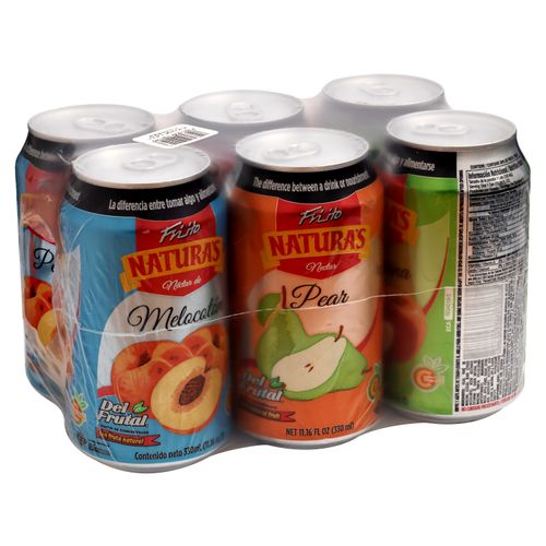 6 Pack De Jugos Naturas De Manzana Pera Melocon- 330 ml