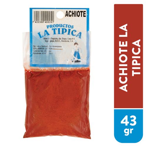 Achiote La Tipica En Bolsa - 43 g