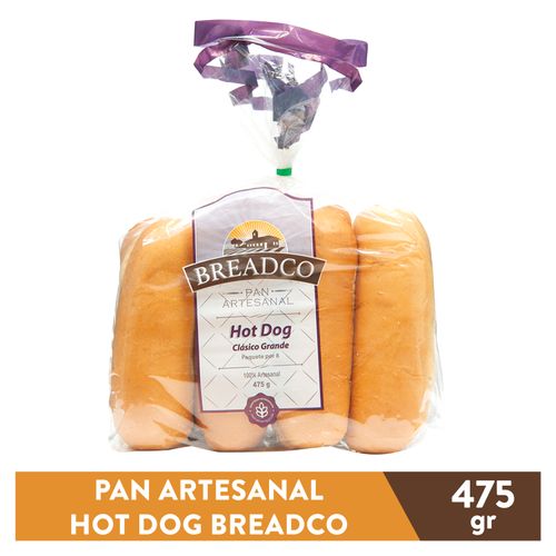 Pan Breadco Para Hot Dog 8 Unidades - 475 g