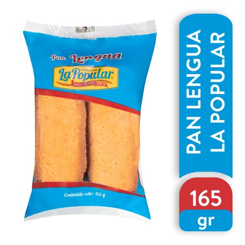 Pan La Popular Fresco Lengua 6 Unidades - 165Gr