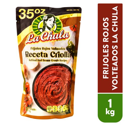 La Chula Frijol Rojo Receta Criolla 35Oz