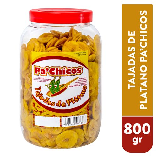 Pachicos Tajada De Banano Bote 700Gr