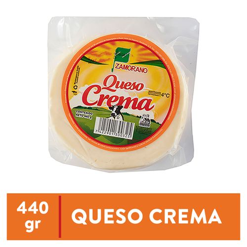 Queso Crema Zamorano Empacado - 454 g