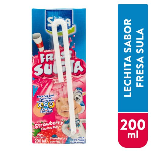 Leche Malteada Sula Uht Fresa 200Ml