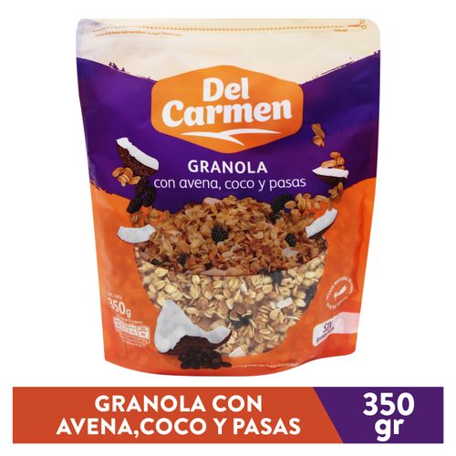 Granola Del Carmen Con Avena Coco Y Pasas - 350 g