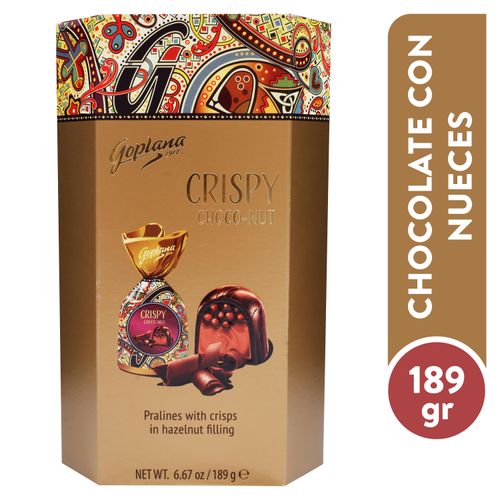 Chocolate Goplana Con Nueces Caja 189 Gr