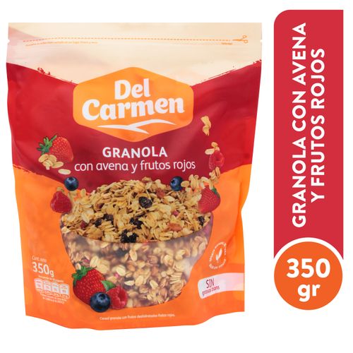 Granola Delcarmen Avena Frutos Rojo350Gr