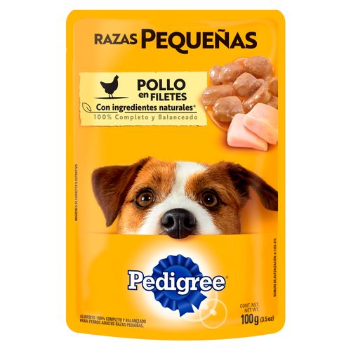 Pouch Pedigree Raza Pequeña Pollo - 100gr