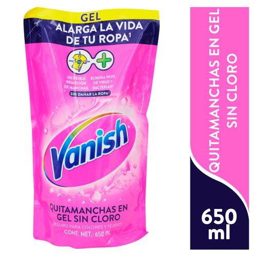 Vanish Quitamanchas Desinfectante Polvo Rosa 400g - Multicleaners