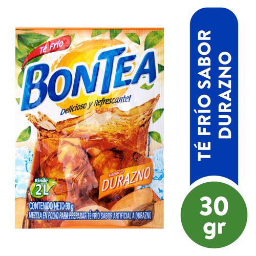 Bebida En Polvo Bontea Te Frio Con Sabor  Durazno - 30gr