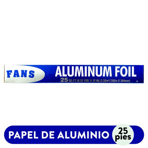 Papel Fans Aluminio Azul - 25 Pies Unidad