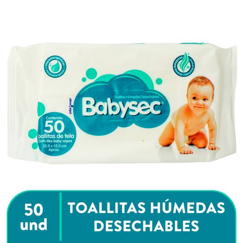 Toalla Babysec Humeda Unica -50 Unidades