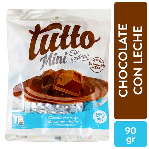 Chocolate Mini Tutto Sin Azúcar - 90gr