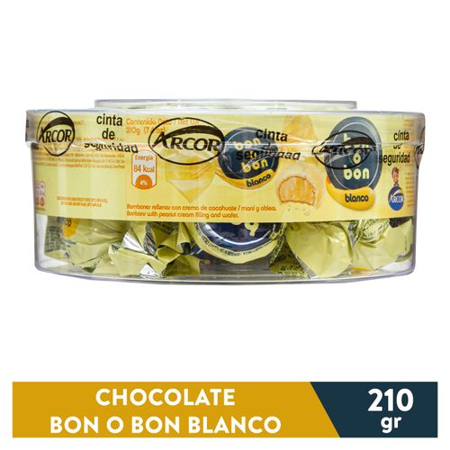 Chocolate Arcor Bonobon Blanco - 210gr