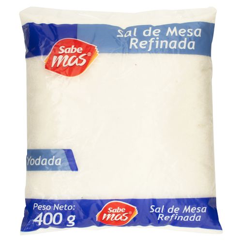 Sal De Mesa Refinada Sabemas - 400Gr