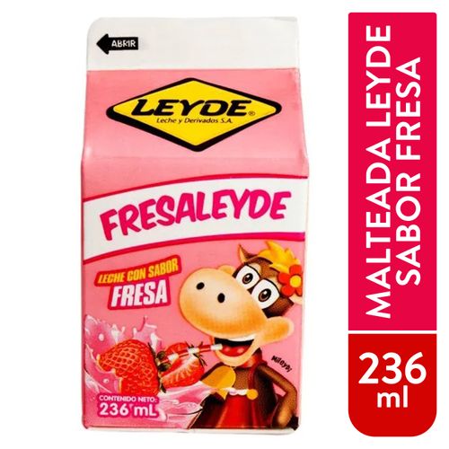 Malteada Leyde Sabor A Fresa- 236 ml