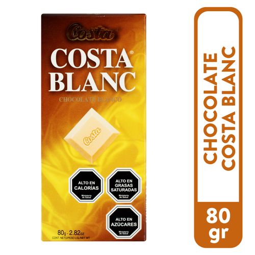 Chocolate Costa Blanco - 80Gr