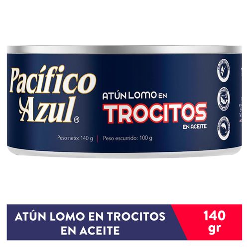 Atún Pacifico Azul Trocitos en Aceite - 140gr