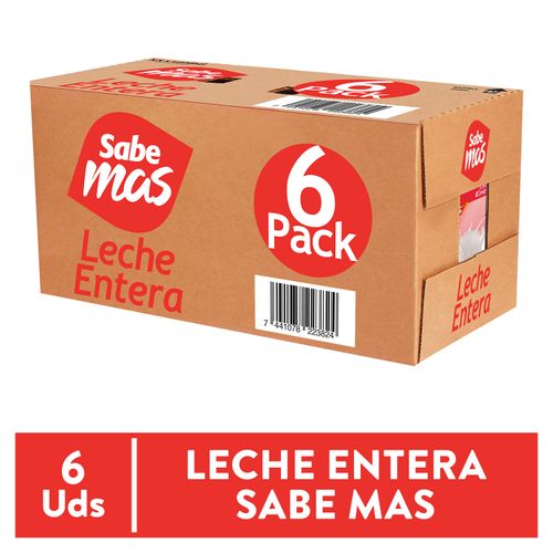 Leche Sabemas Entera Uht 6Pack 1000ml