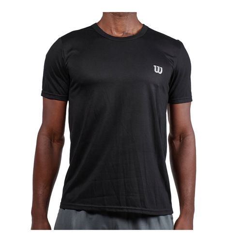 Playera  Wilson Polyspun  C / R Reflex  Caballero Negro Talla Xl