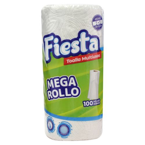 Toalla Multiuso Fiesta Mega Rollo 100Hd