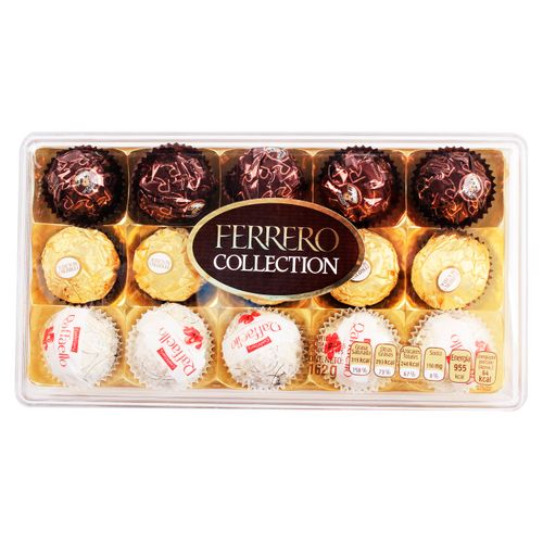 Chocolate Ferrero Rocher Collection 15 unidades - 162gr