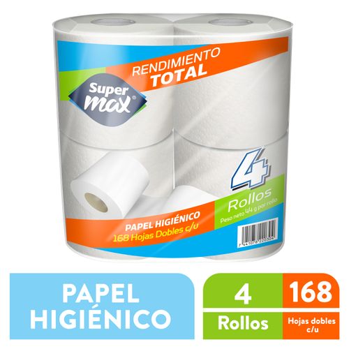 Papel Higienico Supermax 168 Hd 4R