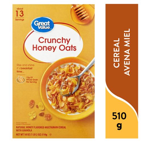 Cereal Great Value Avena Miel - 510gr