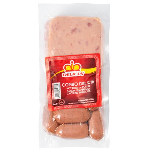 Combo Hot Dog Jamón Bavaria Chorizo Barbacoa-1296gr