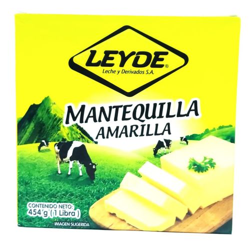 Mantequilla Amarilla Sin Sal Leyde 454Gr