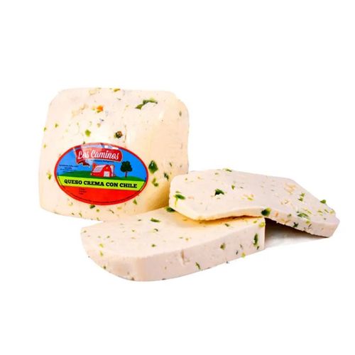 Queso Los Caminos Crema con Chile Hacienda  - 450 g