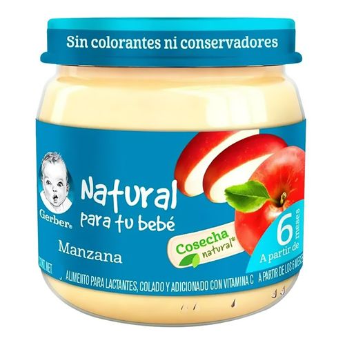 Colado Gerber Manzana Natural Para Tu Bebé - 100 g