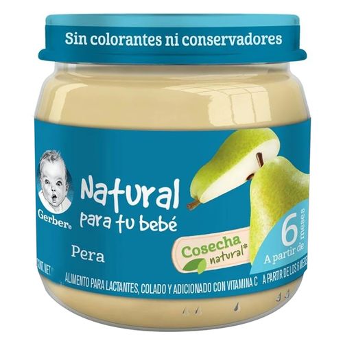 Colado Gerber Natural Sabor Pera - 100 g