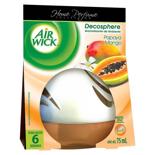 Aromatizante Air Wick Decosphere Papaya y Mango-75ml