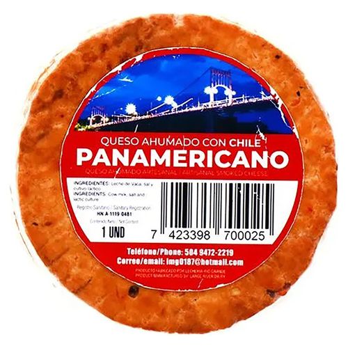 Queso Ahumado con Chile para Boquitas de Lacteo Panamericano 390gr