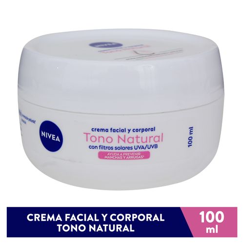 Crema Body Nivea Aclarado Natural Todo Tipo Piel - 100ml