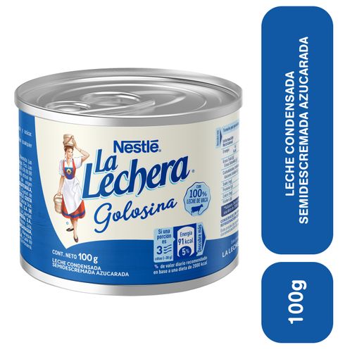 Leche Condensada Nestlé La Lechera Azucarada Golosina Lata - 100 g