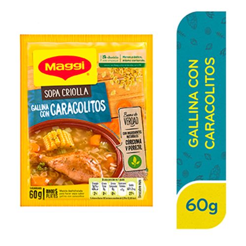 Sopa Criolla de Gallina con Caracolitos MAGGI Sobre 60g