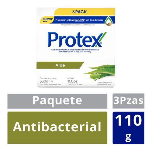 Jabon Corporal Protex Aloe 110 g 3 Pack