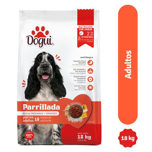 Alimento Dogui Perro Adulto Sabor Parrillada, 18 Meses En Adelante  - 18kg