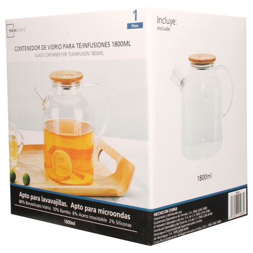 Contenedor de Vidrio Mainstays Te Infusiones 1800ml