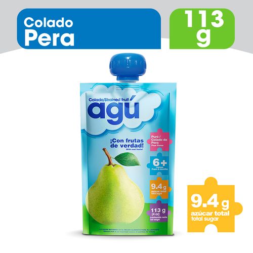 Colado Agu Baby Doypack De Pera-113gr