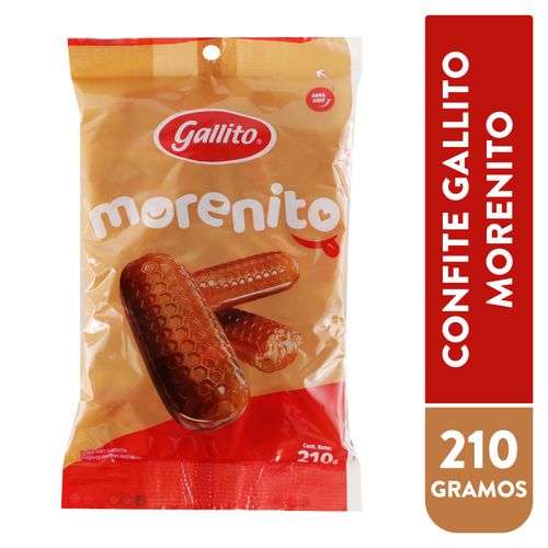 Confite Gallito Morenito Bolsa 50unidades - 210Gr